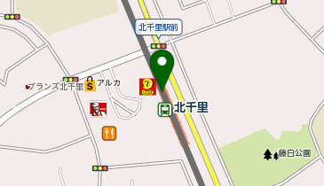 充レン 阪急電鉄 北千里駅 改札口外 改札付近の地図画像