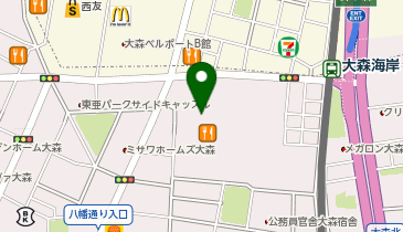 充レン イトーヨーカドー大森店 3階 フードコート前の地図画像