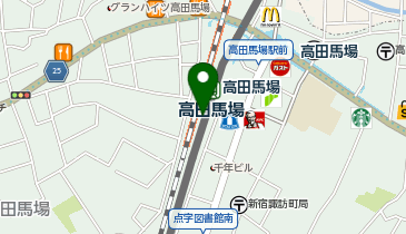 充レン 西武鉄道 高田馬場駅 改札内 JR連絡改札 5番線階段付近(上)の地図画像