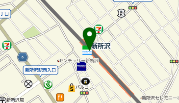充レン 西武鉄道 新所沢駅 改札外 トモニー付近の地図画像