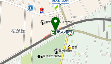 充レン 西武鉄道 東大和市駅 改札内 のりこし精算機付近の地図画像