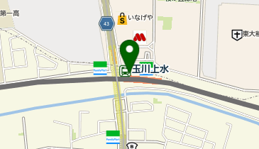 充レン 西武鉄道 玉川上水駅 改札外 改札付近の地図画像