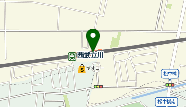 充レン 西武鉄道 西武立川駅 改札外 自販機付近の地図画像