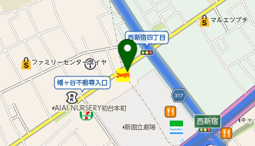 充レン デニーズ西新宿店の地図画像