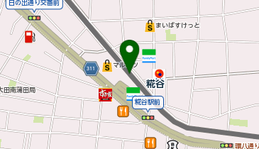 充レン 京急糀谷駅 改札内 改札口付近 自販機横の地図画像