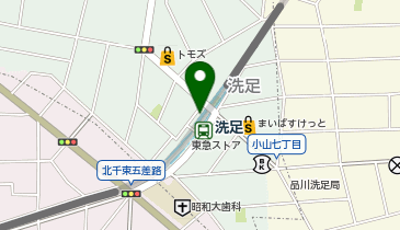 充レン 東急電鉄 洗足駅 改札内 1F 2番線ホーム側 エスカレーター付近(上)の地図画像