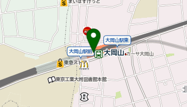 充レン 東急電鉄 大岡山駅 改札内 1F 公衆電話横の地図画像
