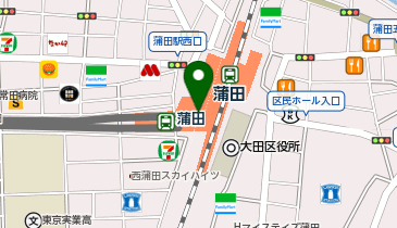 充レン 東急電鉄 蒲田駅 改札外 JR改札付近(上)の地図画像