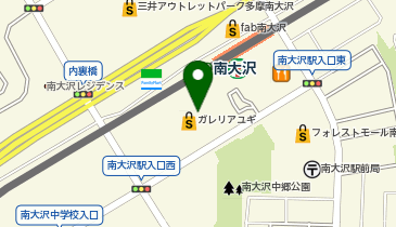 充レン イトーヨーカドー南大沢店 3階エスカレーター横 休憩スペースの地図画像