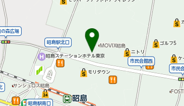 充レン MOVIX昭島 劇場ロビー入り口横の地図画像