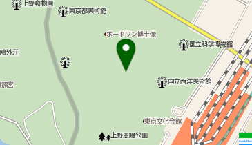 充レン EVERYONEs CAFE 上野恩賜公園の地図画像