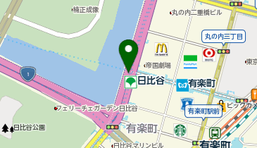 充レン 都営三田線 日比谷駅 東京国際フォーラム方面改札外 自販機横(上)の地図画像