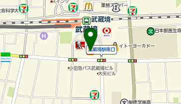 充レン イトーヨーカドー武蔵境店  西館B1階フードコート入口付近の地図画像