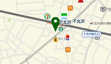 充レン 小田急電鉄 下北沢駅 南西口改札内 改札階 そば店付近(左上)の地図画像