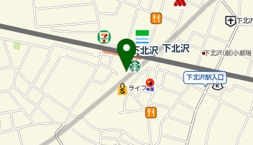 充レン 小田急電鉄 下北沢駅 南西口改札内 改札階 そば店付近(中上)の地図画像