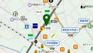 充レン 小田急電鉄 町田駅 南口改札外 改札階 改札付近公衆電話横(下)の地図画像