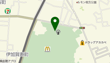 充レン ひらかたパーク 正面インフォメーション内(上)の地図画像