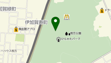 充レン ひらかたパーク 中央インフォメーション内(上)の地図画像