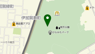 充レン ひらかたパーク 中央インフォメーション内(下)の地図画像