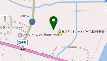 充レン 三井アウトレットパーク北陸小矢部 1F 総合案内所横の地図画像