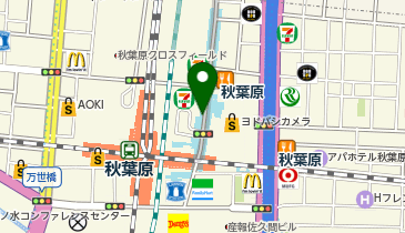 充レン つくばエクスプレス 秋葉原駅 B1F 改札外 A2エレベーター横(上)の地図画像
