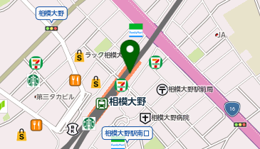 充レン 小田急電鉄 相模大野駅 中央改札内 改札階 改札付近(左)の地図画像