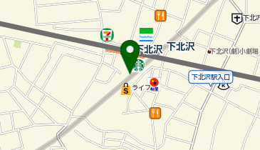 充レン 小田急電鉄 下北沢駅 南西口改札内 改札階 そば店付近(中下)の地図画像