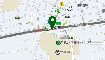 充レン 近鉄奈良線 学園前駅 2番線ホーム 休憩コーナー内(上)の地図画像