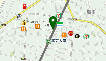 充レン 東急電鉄 学芸大学駅 改札外 西口付近(下)の地図画像