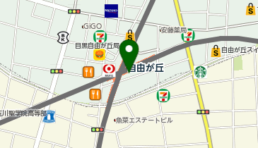 充レン 東急電鉄 自由が丘駅 改札内 1番線ホーム南口改札付近(下)の地図画像