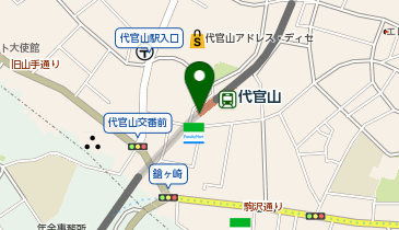 充レン 東急電鉄 代官山駅 改札外 中央口 コインロッカー横(下)の地図画像