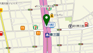 充レン Osaka Metro 御堂筋線 東三国駅 改札外 北改札付近(上)の地図画像