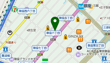 充レン TAT 銀座店の地図画像