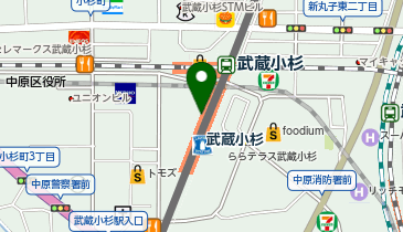 充レン 東急電鉄 武蔵小杉駅 改札内 1F 3・4番線ホーム側エレベーター付近(上)の地図画像