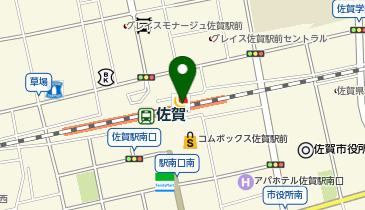 充レン JR九州 佐賀駅(えきマチ1丁目佐賀東館)1階100円ショップ付近の地図画像