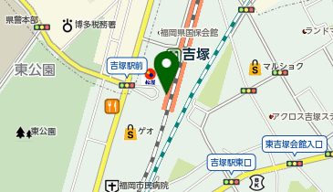 充レン えきマチ1丁目吉塚 1階自由通路ドラッグストア付近の地図画像
