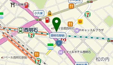 充レン モナコ西明石 カウンター前柱横 ※18歳未満は入場できませんの地図画像