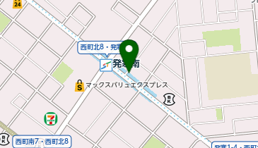 充レン 札幌市営地下鉄 東西線 発寒南駅 改札外 改札口付近 ベンチ横柱前の地図画像