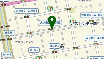充レン 札幌市営地下鉄 東西線 バスセンター前駅 改札外 西改札口付近の地図画像