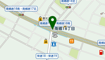 充レン 札幌市営地下鉄 東西線 南郷18丁目駅 改札外 改札口付近 公衆電話横の地図画像