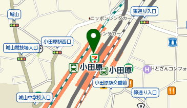 充レン 小田急電鉄 小田原駅 改札内 改札階 トイレ前(上)の地図画像