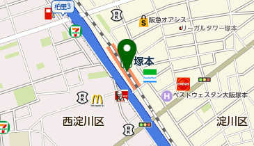 充レン JR西日本 塚本駅 改札外 券売機付近(上)の地図画像