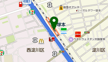 充レン JR西日本 塚本駅 改札外 券売機付近(下)の地図画像