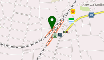 充レン JR西日本 鳳駅 改札外 2F自由通路 改札口正面(上)の地図画像
