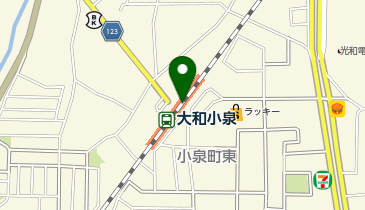 充レン JR西日本 大和小泉駅 改札内 改札口付近(上)の地図画像