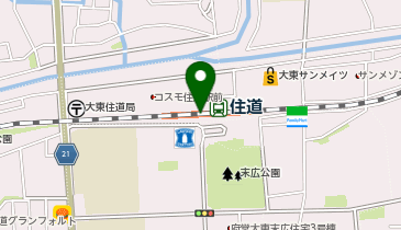 充レン JR西日本 住道駅 改札外 2Fコンコース 改札口付近(上)の地図画像