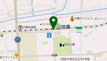 充レン JR西日本 住道駅 改札外 2Fコンコース 改札口付近(下)の地図画像