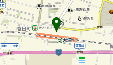 充レン JR西日本 大津駅 改札外 北口コンコース コインロッカー付近(上)の地図画像