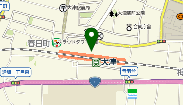 充レン JR西日本 大津駅 改札外 北口コンコース コインロッカー付近(下)の地図画像