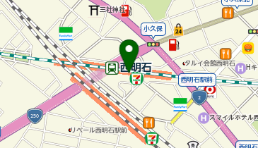 充レン JR西日本 西明石駅 改札外 2F西口コンコース みどりの窓口向かい(上)の地図画像